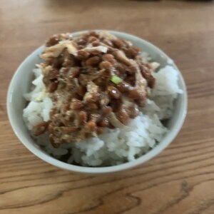 新生姜納豆ご飯